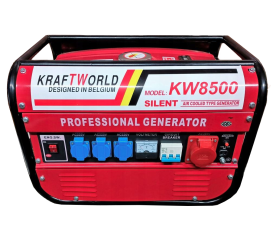 KraftWorld Třífázová benzínová elektrocentrála KW-8500 2 kW