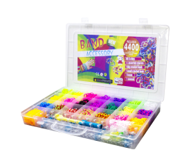 Aga4Kids Sada gumiček na výrobu náramků 4400ks