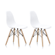 Aga 2x Jídelní židle Bílá
