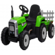 R-Sport Elektrický traktor s vlečkou C1 Zelený