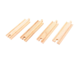 Bigjigs Rail Střední rovné koleje 16 cm 4 ks 2DZ172 - II. JAKOST