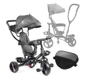 Aga Dětská tříkolka TRIKE FIX LITE šedá - 6DZ103 - II. JAKOST