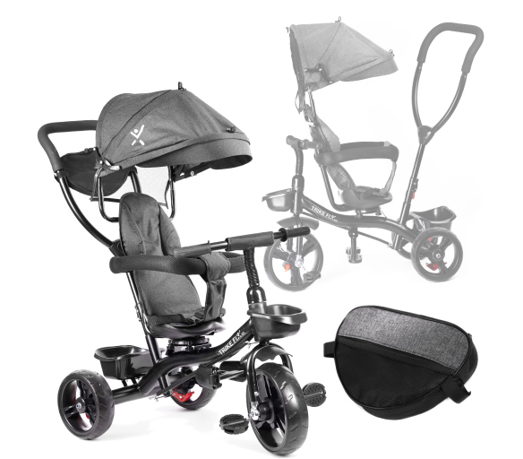 Aga Dětská tříkolka TRIKE FIX LITE šedá - 6DZ103 - II. JAKOST
