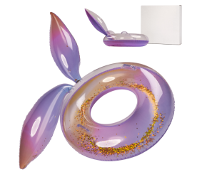 Nafukovací kolo mořské panny s třpytivou galaxií XXL