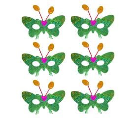 Aga4Kids Dětské škrabošky DS942G 6 ks