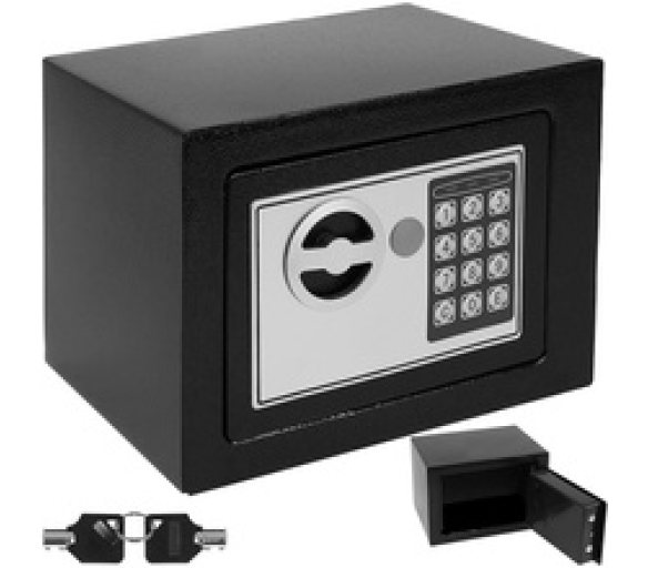 Trezor digitální 230x170x170mm černý 2DAZ410 - II. JAKOST