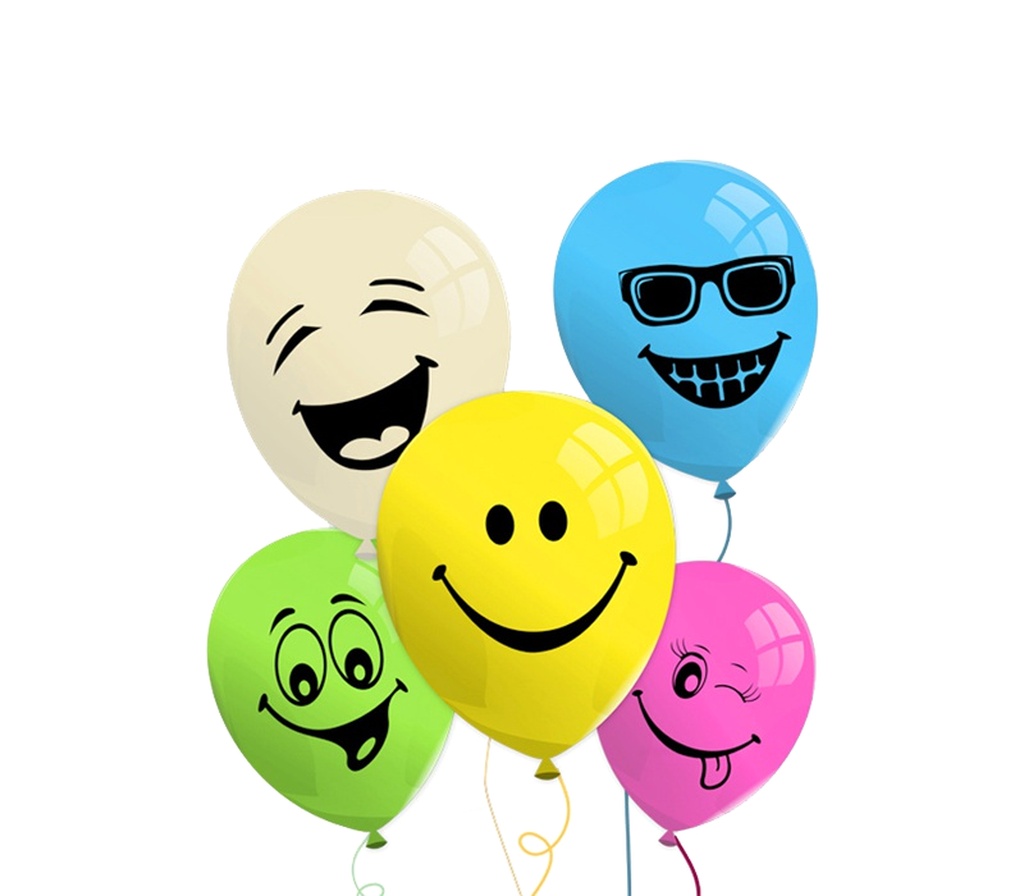 эмоции желтые шарики. (цв) deli. 3 цв. Come_on_smile25. Smile 25.