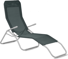 Aga Zahradní lehátko SIESTA Šedé