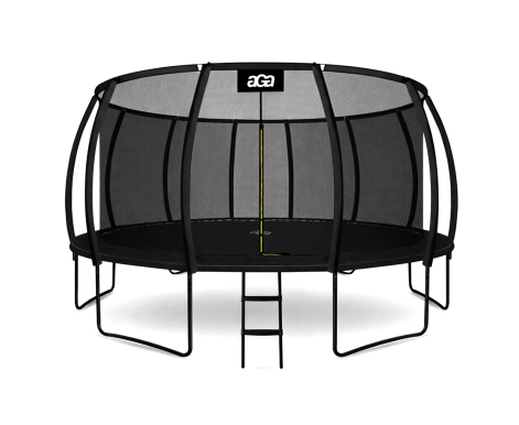 Aga SPORT EXCLUSIVE Trampolína 500 cm Černá + ochranná síť + žebřík