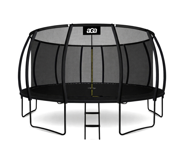 Aga SPORT EXCLUSIVE Trampolína 500 cm Černá + ochranná síť + žebřík