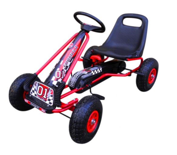 R-Sport Dětská šlapací motokára G1 Červená