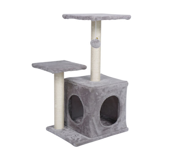 Aga Škrabadlo pro kočky 30x45x70 cm Šedá