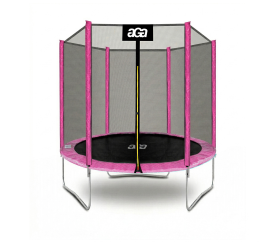 Aga SPORT TOP Trampolína 180 cm Růžová + ochranná síť