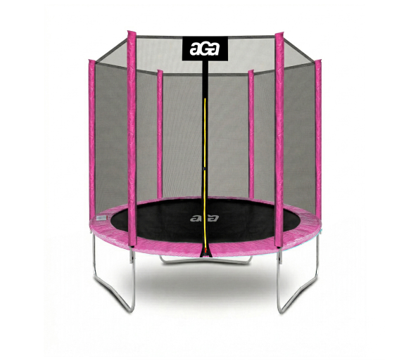 Aga SPORT TOP Trampolína 180 cm Růžová + ochranná síť