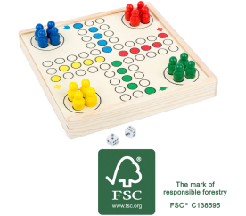 Small Foot Dřevěné cestovní Člověče nezlob se! 2DZ157 - II. JAKOST