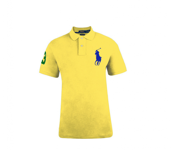 Ralph Lauren CUSTOM-FIT Yellow Big Pony Blue