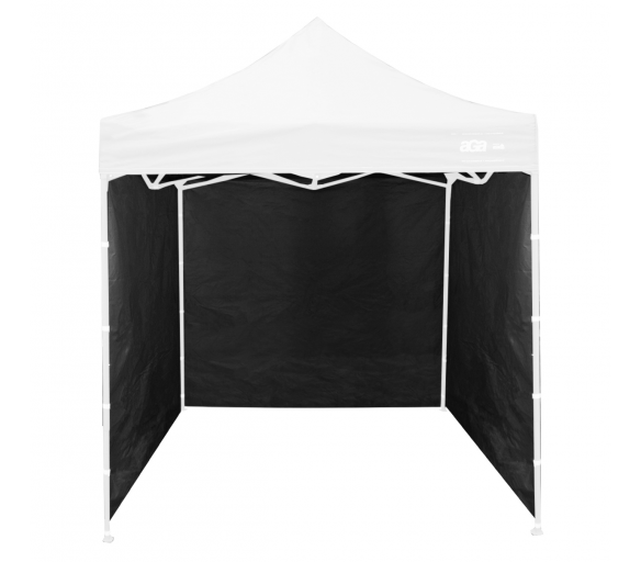 Aga Bočnice k prodejnímu stánku 2x2m Černá