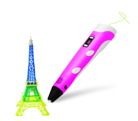 Aga 3D Pero s LCD displejem Fialové 2DZ263 - II. JAKOST