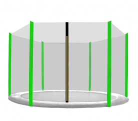 Aga Ochranná síť 430 cm na 6 tyčí Black net / Light Green