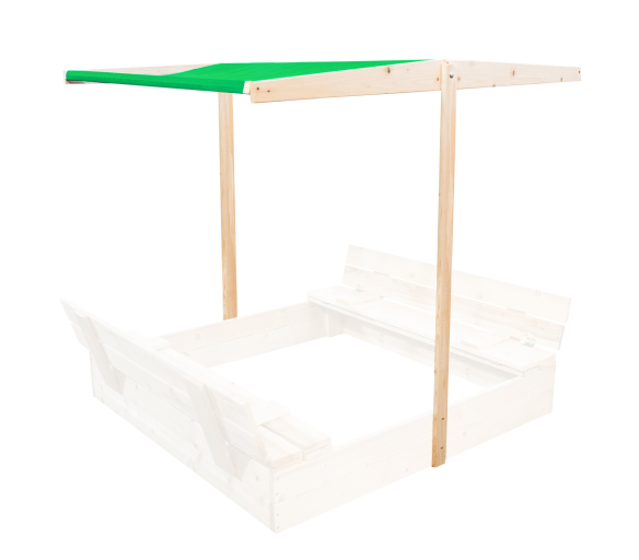 Aga Stříška na dětské pískoviště 120x120 cm Zelená