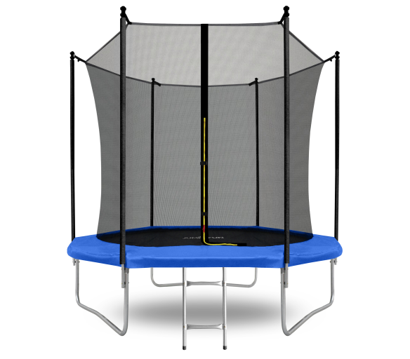 Aga SPORT FIT Trampolína 250 cm Modrá + vnitřní ochranná síť + žebřík