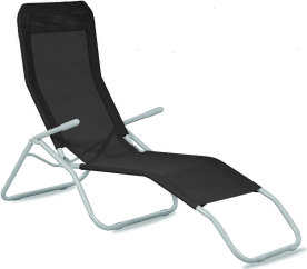 Aga Zahradní lehátko SIESTA Černé