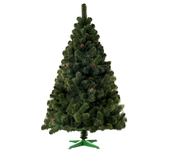 Aga Vánoční stromeček JEDLE Hustá 180 cm + šišky