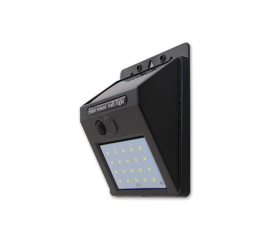 LED solární lampa 20SMD - 200 lm - senzor soumraku - studená bílá