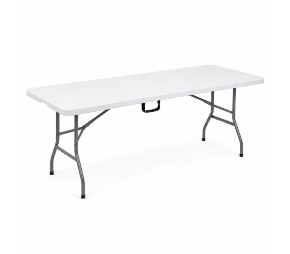 Aga Zahradní skládací stůl 180x74x74 cm Bílý