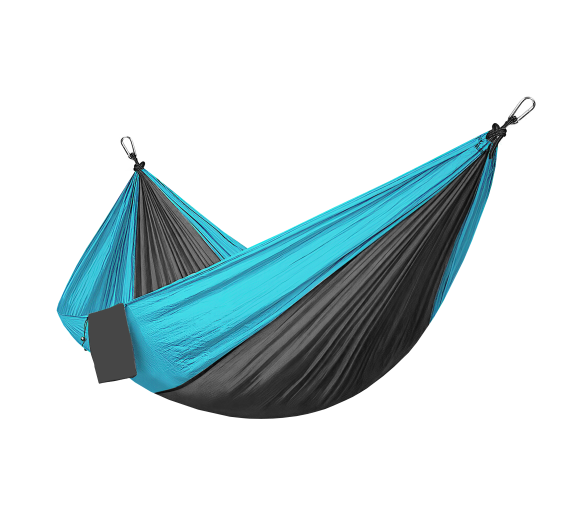 Aga Cestovní houpací síť 270x140 cm Černo-modrá