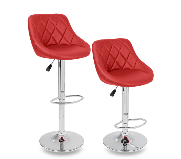 Tresko 2x Barová židle Red