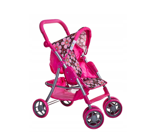 Doris Sportovní kočárek pro panenky 9352 Hot Pink 3