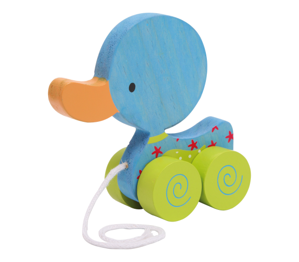 Small Foot Tahací hračka na provázku modré káčátko 2DZ152 - II. JAKOST