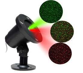 Aga Laserový dekorativní projektor Zelená/červená MR9090