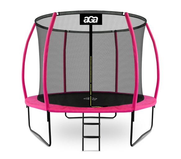 Aga SPORT EXCLUSIVE Trampolína 305 cm Růžová + ochranná síť + žebřík