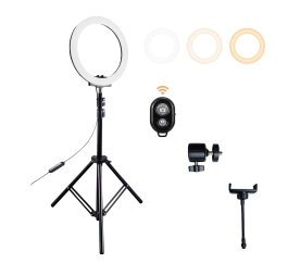 Aga Kruhové LED světlo 10" se stativem