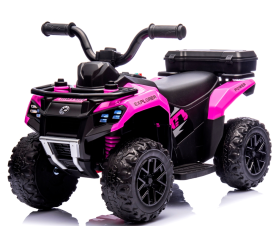 Quad J9 růžový na akumulátor, čtyřkolky pro děti hudba světlo Akumulátor lithiový-iontový