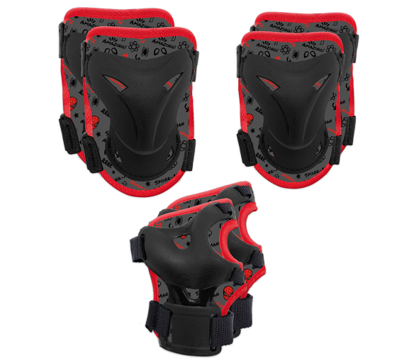 CHRÁNIČE NA KOLENA, LOKTY A ZÁPĚSTÍ NA SKATEBOARD SPIDER-MAN