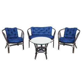 Aga Ratanová sestava Bahama Tmavě hnědá/Modrá