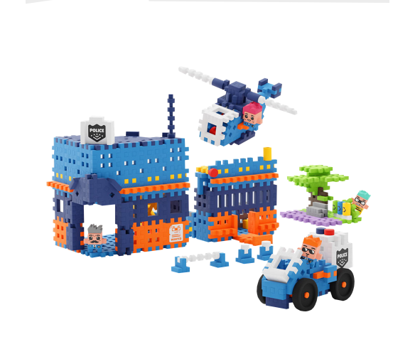 Marioinex MINI WAFFLE Policejní stanice 280 ks