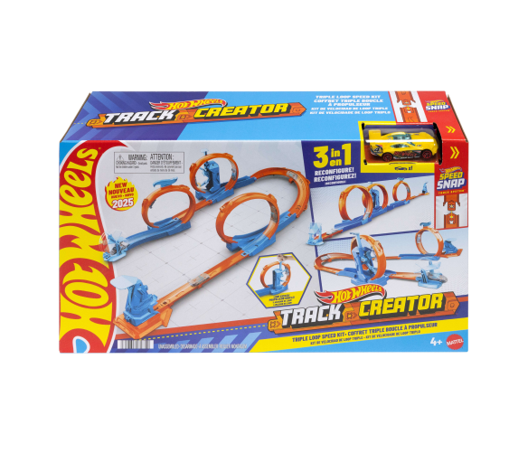Hot Wheels Track Creator Triple Loop Kit JDW39