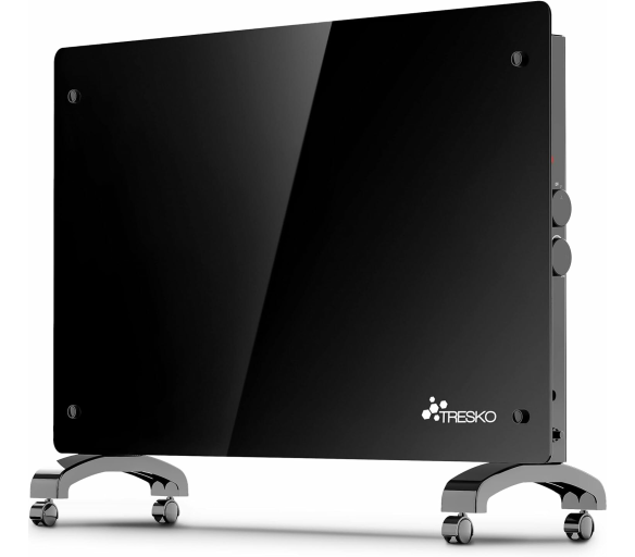 Tresko Skleněný konvektor 2000 W GPH-20 Černý