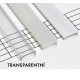 Transparentní difuzor KLIK pro profily A, B, C, 1m