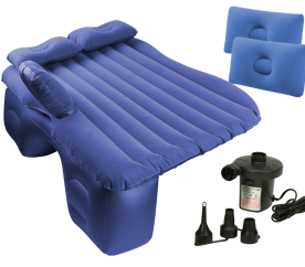 Aga Nafukovací matrace do auta + pumpa modrá