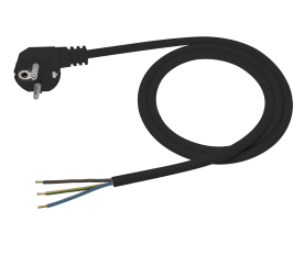 Napájecí kabel černý 1,5m 3x1 OMY