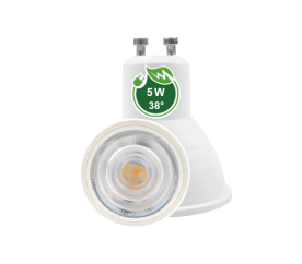 LED žárovka - GU10 - 5W - 38 stupňů - studená bílá