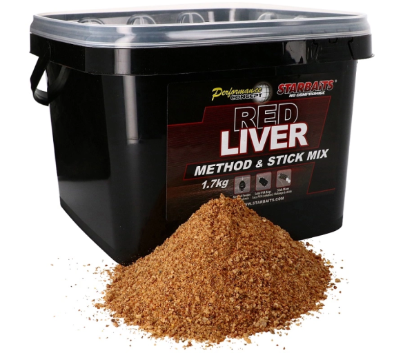 Starbaits Krmítková směs Method Stick Mix Red Liver 1,7kg