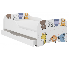Wooden Toys Dětská postel Mini ZOO 140x70 cm