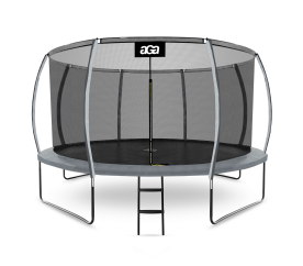 Aga SPORT EXCLUSIVE Trampolína 366 cm Šedá + ochranná síť + žebřík