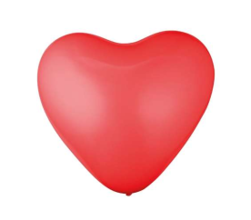 Aga4Kids Latexový balónek Srdce 30 cm Červený 6 ks
